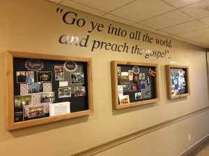 missions board at OPC